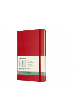 Kalendarz 2020 tygodniowy 12ML tw. Scarlet red