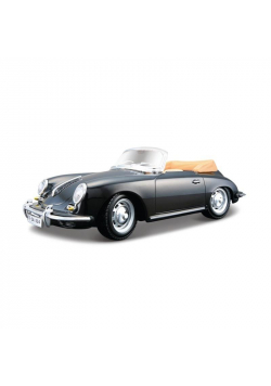 Porsche 356B Cabriolet Black 1:24 BBURAGO