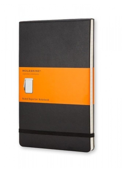 Notes Reporter L 13x21 tw. linia czarny MOLESKINE