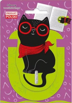 Zakładka znacznik tekstu Kot w okularach