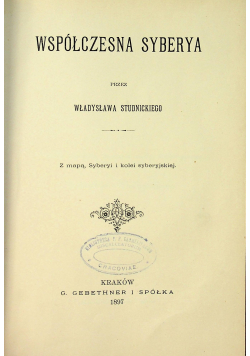 Współczesna Syberya 1897r