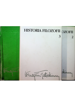 Historia filozofii 3 tomy