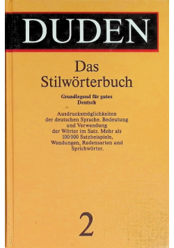 Duden Das Stilworterbuch Tom 2