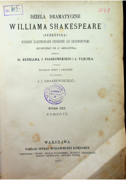 Dzieła dramatyczne Williama Shakspeare 1877