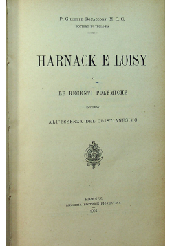 Harnack E Loisy 1904r.