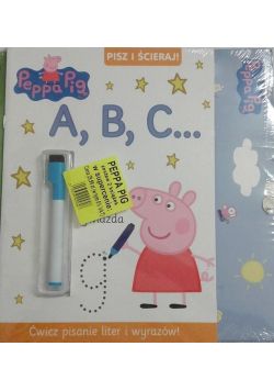 Świnka Peppa A,B,C/Porysujmy razem (zestaw)