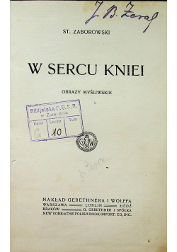 W sercu kniei 1914 r.