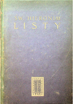Św Hieronim Listy