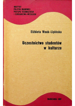 Uczestnictwo studentów w kulturze