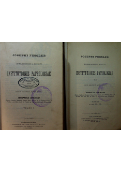 Institutiones Patrologia 1892 r.