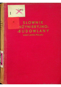 Słownik inżynieryjno  budowlany