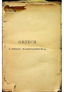 Grzech i jego następstwa 1880 r.