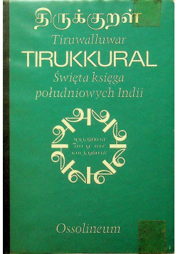 Trukkural święta księga południowych Indii