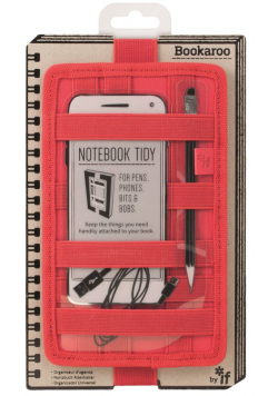 Bookaroo Notebook tidy - organizer na notes - czerwony