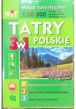 Mapa turystyczna Tatry Polskie 3w1