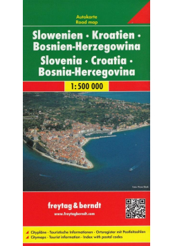 Mapa samochodowa - Słowenia, Chorwacja.. 1:500 000