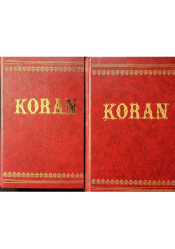 Koran 2 tomy reprint z 1858r