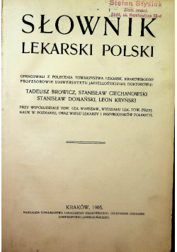 Słownik lekarski Polski 1905 r.