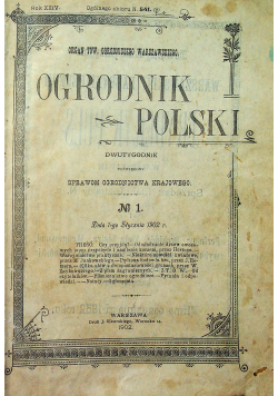 Ogrodnik polski 23 numery 1902 r