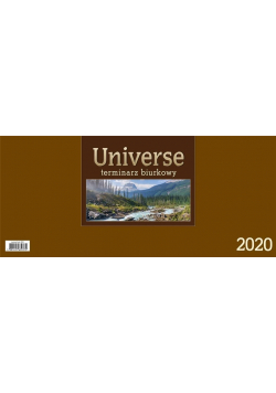 Kalendarz 2020 Biurkowy Universe - brązowy