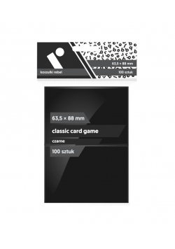 Koszulki CCG czarne 63,5x88 (100sztuk) REBEL