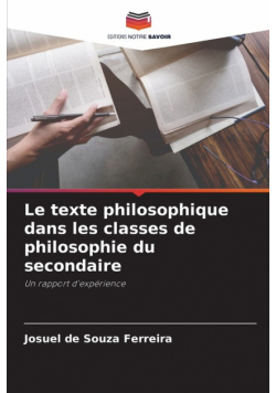 Le texte philosophique dans les classes de philosophie du secondaire