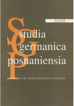 Studia Germanica Posnaniensia XXXII