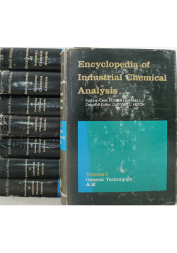 Encyclopedia of Industrial Chemical Analysis tom od 1 do 8