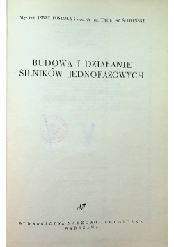 Budowa i działanie silników jednofazowych