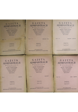Gazeta administracji Miesięcznik 6 Książek 1949r
