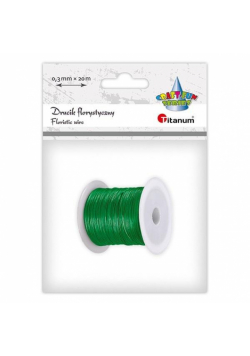 Drucik florystyczny 0,3mm 20m zielony