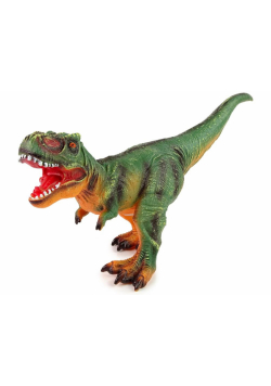 Duża figurka dinozaur Tyranozaur Rex ziel-pomarań.