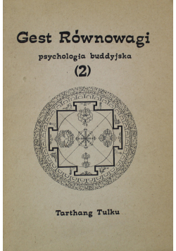 Gest równowagi Psychologia buddyjska