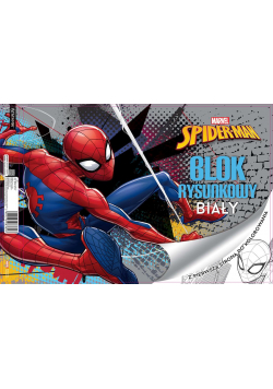 Blok rysunkowy A4/20K biały Spiderman