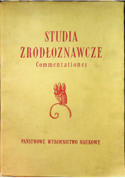 Studia Źródłoznaczne Commentationes VI