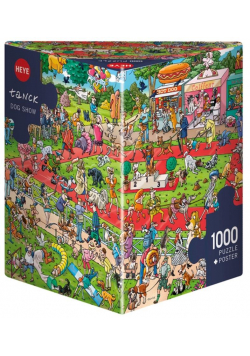 Puzzle 1000 Szalona wystawa psów ( Puzzle+plakat)