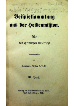 Beifpielfammlung aus der heidenmiffion 1918 r.