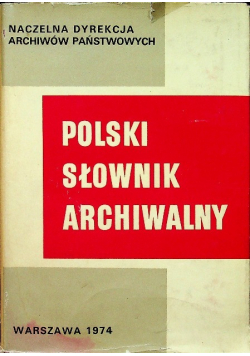 Polski słownik archiwalny