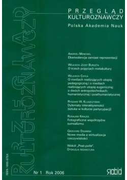Przegląd Kulturoanawczy Nr 1 Rok 2006