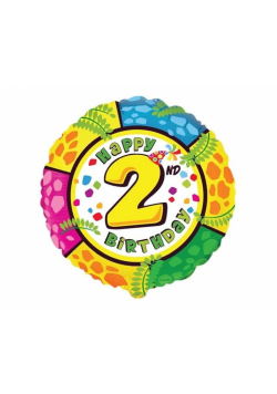Balon foliowy Happy Birthday - 2 48cm