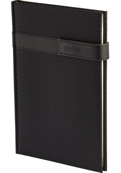 Kalendarz nauczyciela 2019/20 A5T Carbon magnes Czarny