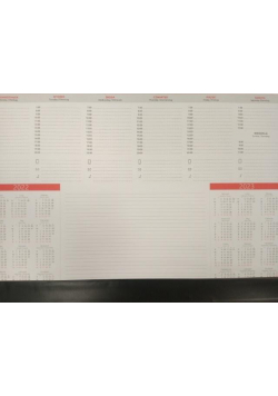 Kalendarz 2022 Biuwar A2 z listwą (52 kart)