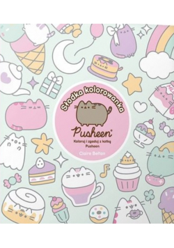Słodka kolorowanka Koloruj i zgaduj z kotką Pusheen