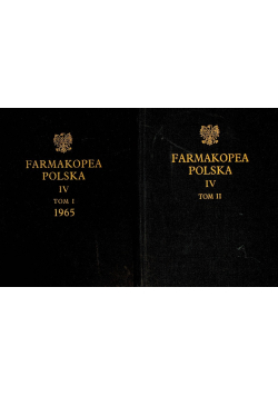 Farmakopea Polska IV Tom I i II