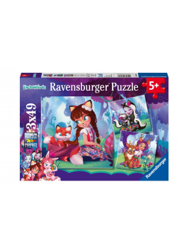 Puzzle 3x49 Enchantimals Świat