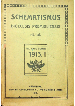 Schematismus Dioecesis premisliensis 1913 r