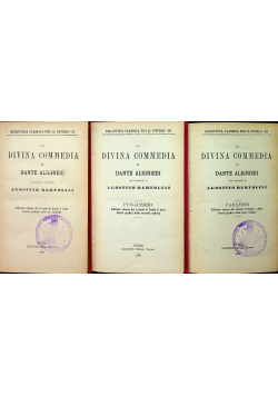 La divina commedia 3 tomy ok. 1899