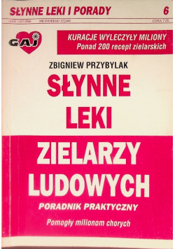 Słynne leki zielarzy ludowych Nr 6