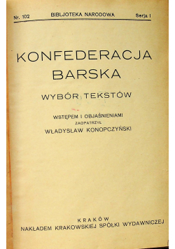 Konfederacja Barska 1928 r