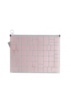 Teczka B4 PP z suwakiem Trend Pink HAPPY COLOR